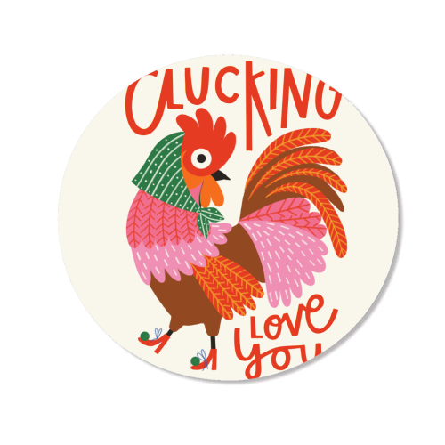 Clucking Love You Chicken Illustration - Magnet by AbiGoLucky