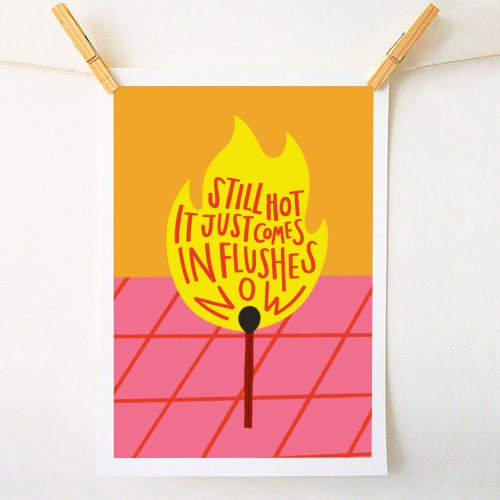HOT FLUSHES - A1 - A4 art print by AbiGoLucky