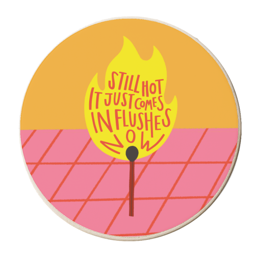 HOT FLUSHES - personalised beer coaster by AbiGoLucky