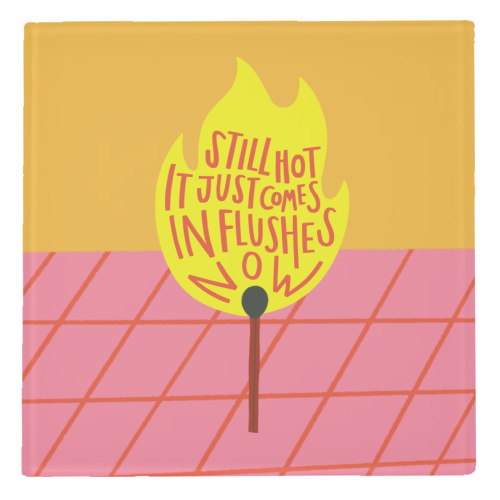 HOT FLUSHES - personalised beer coaster by AbiGoLucky