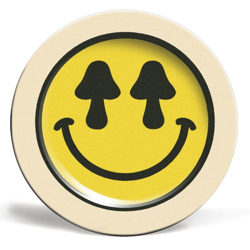 Melt Your Mind - ceramic dinner plate by Sammy Bird