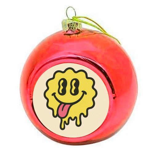 Sweet & Twisted - colourful christmas bauble by Sammy Bird