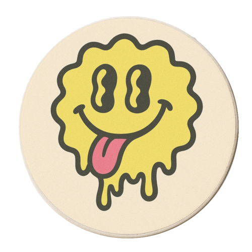 Sweet & Twisted - personalised beer coaster by Sammy Bird