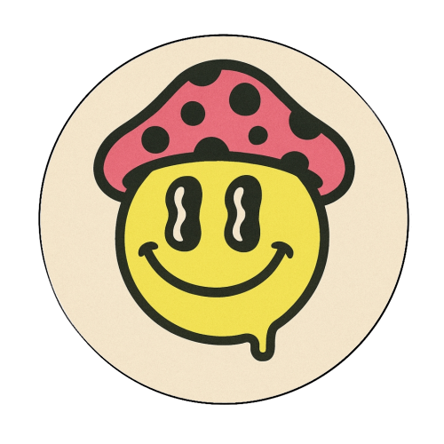 Trip the Light - Circle Sticker by Sammy Bird