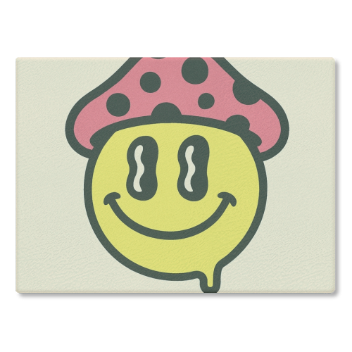 Trip the Light - glass chopping board by Sammy Bird