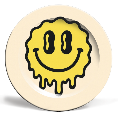 Liquid Joy - ceramic dinner plate by Sammy Bird