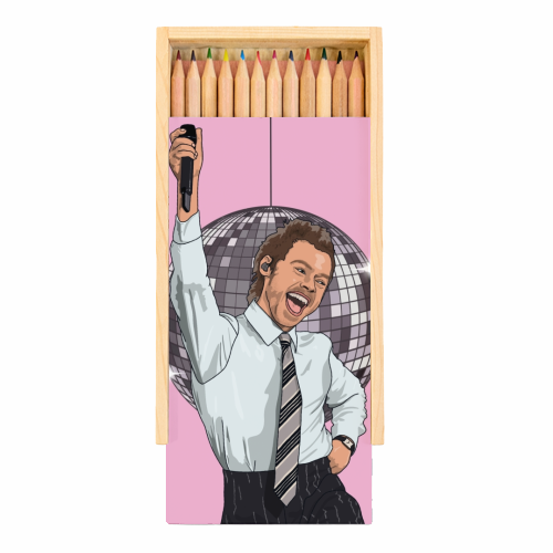 Disco Harry - Coloured Pencils with Box by The Girl Next Draw