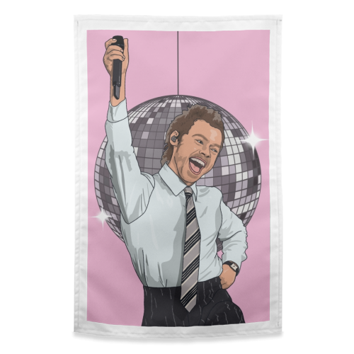 Disco Harry - funny tea towel by The Girl Next Draw