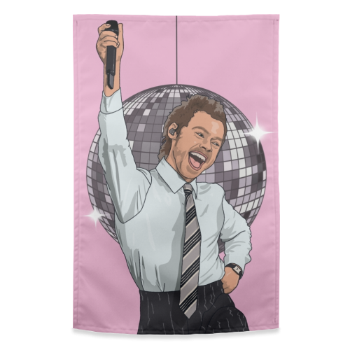 Disco Harry - funny tea towel by The Girl Next Draw