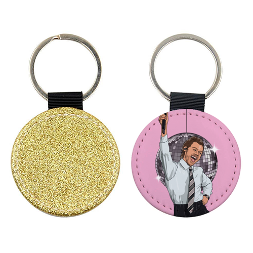 Disco Harry - keyring by The Girl Next Draw