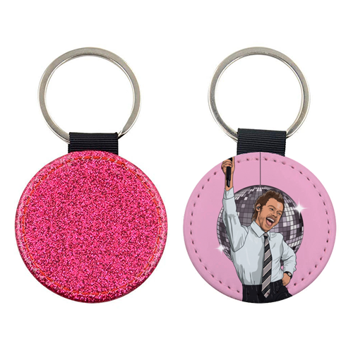 Disco Harry - keyring by The Girl Next Draw