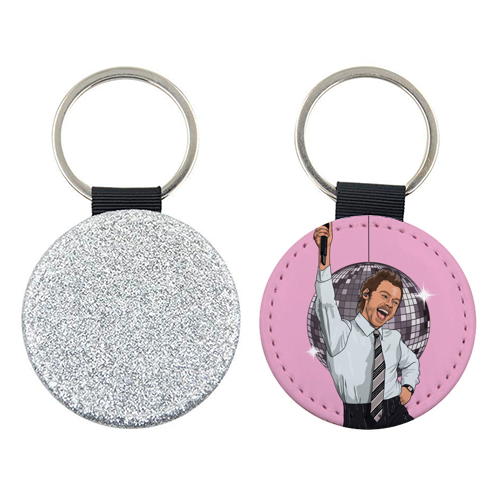Disco Harry - keyring by The Girl Next Draw