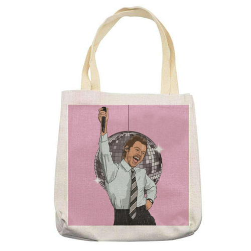 Disco Harry - printed canvas tote bag by The Girl Next Draw
