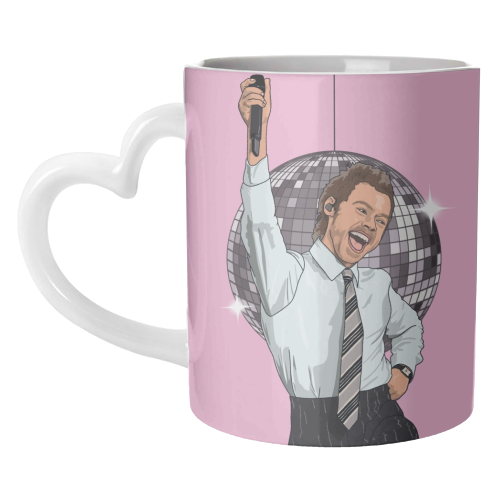 Disco Harry - unique mug by The Girl Next Draw