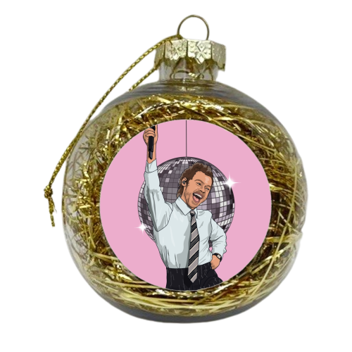 Disco Harry - xmas bauble by The Girl Next Draw