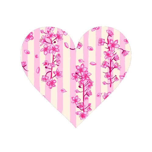 Retro Pink Cherry Blossoms - Magnet by EZbie