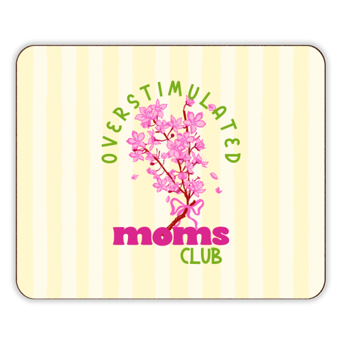 Overstimulated Moms Club with Sakura Bouquet - designer placemat by EZbie