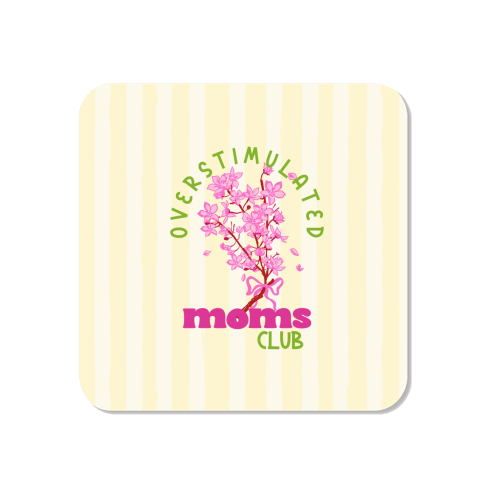 Overstimulated Moms Club with Sakura Bouquet - Magnet by EZbie