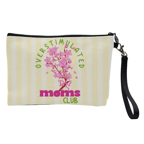 Overstimulated Moms Club with Sakura Bouquet - pretty makeup bag by EZbie