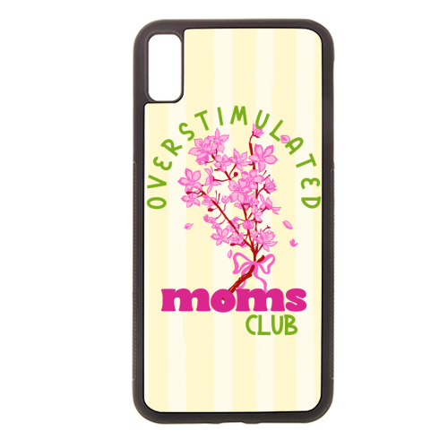 Overstimulated Moms Club with Sakura Bouquet - stylish phone case by EZbie