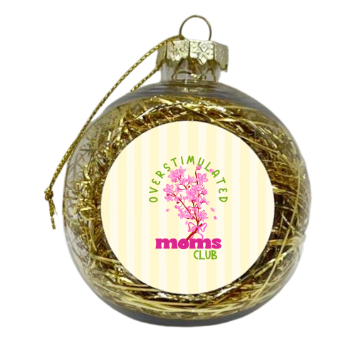 Overstimulated Moms Club with Sakura Bouquet - xmas bauble by EZbie