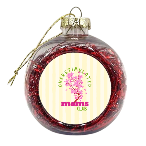 Overstimulated Moms Club with Sakura Bouquet - xmas bauble by EZbie