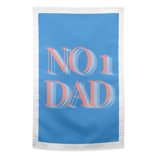 No 1 Dad - funny tea towel by Proper Job Studio