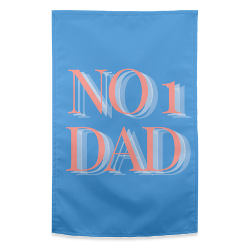No 1 Dad - funny tea towel by Proper Job Studio
