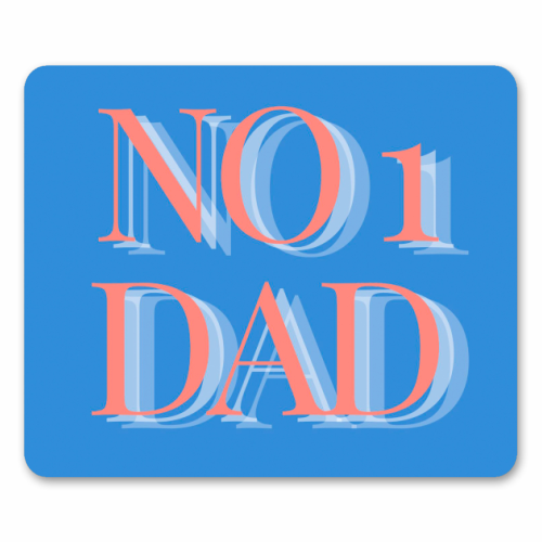 No 1 Dad - mouse mat by Proper Job Studio