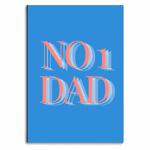 No 1 Dad - personalised A4, A5, A6 notebook by Proper Job Studio