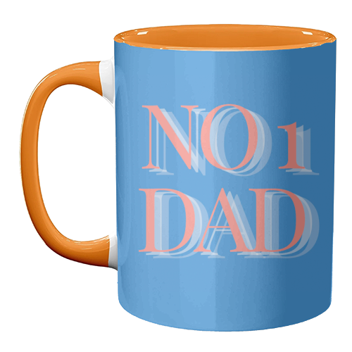 No 1 Dad - unique mug by Proper Job Studio