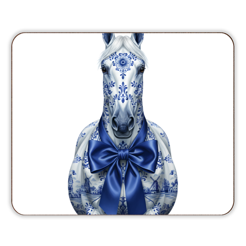 Delft Elegant Horse - designer placemat by haris kavalla