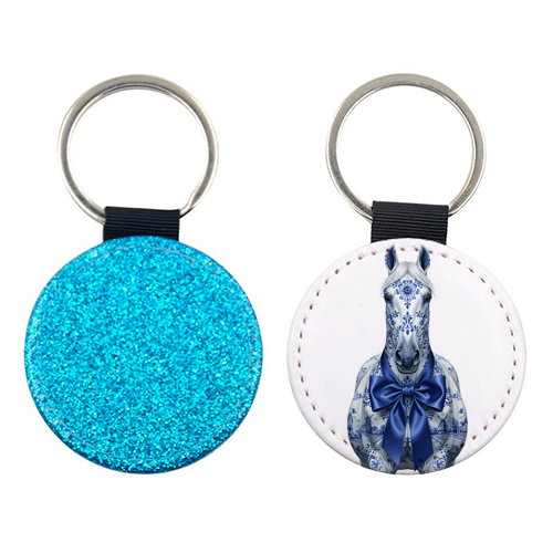 Delft Elegant Horse - keyring by haris kavalla