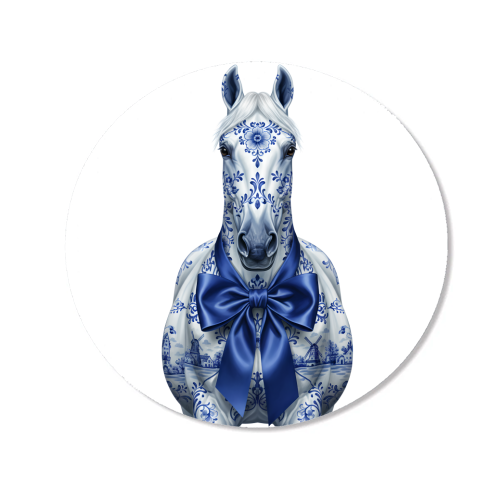 Delft Elegant Horse - Magnet by haris kavalla