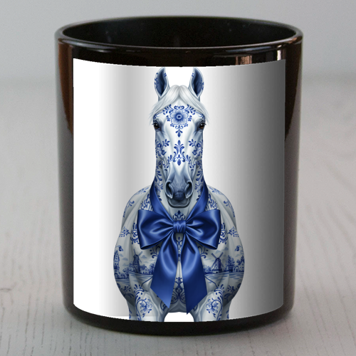 Delft Elegant Horse - scented candle by haris kavalla