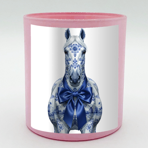 Delft Elegant Horse - scented candle by haris kavalla