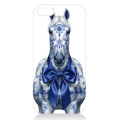 Delft Elegant Horse - unique phone case by haris kavalla