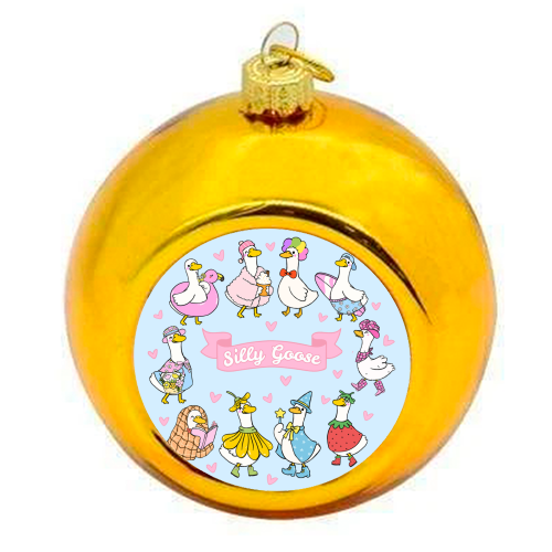 Silly Goose Outfits - colourful christmas bauble by Lilly Rose