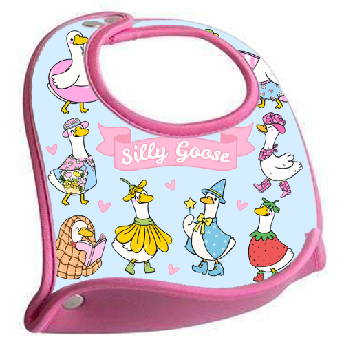 Silly Goose Outfits - feeding bib by Lilly Rose
