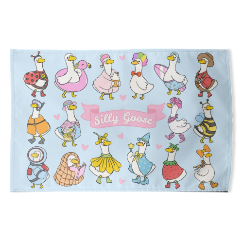 Silly Goose Outfits - funny tea towel by Lilly Rose