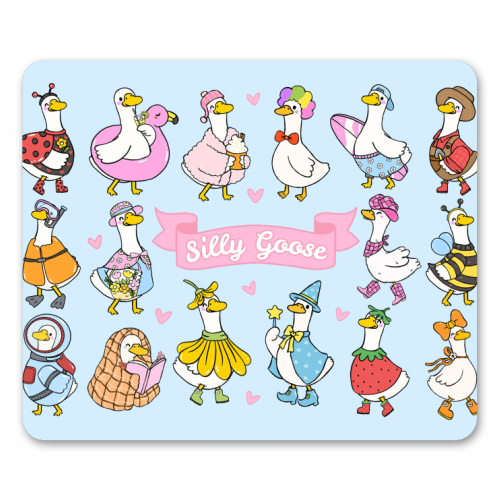 Silly Goose Outfits - mouse mat by Lilly Rose