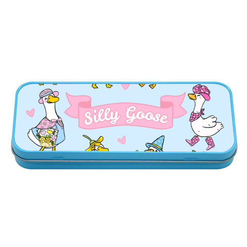 Silly Goose Outfits - tin pencil case by Lilly Rose