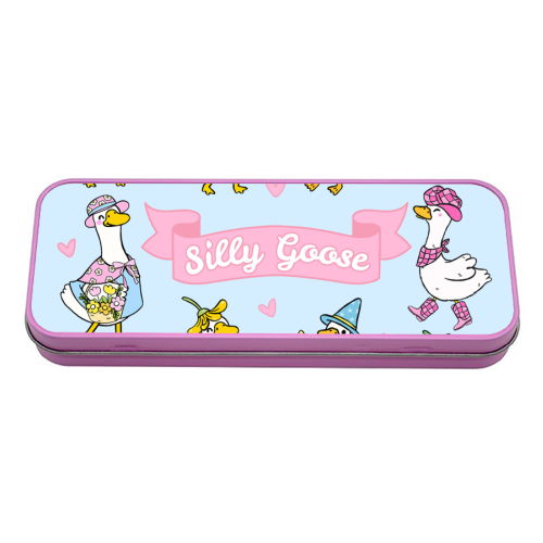 Silly Goose Outfits - tin pencil case by Lilly Rose