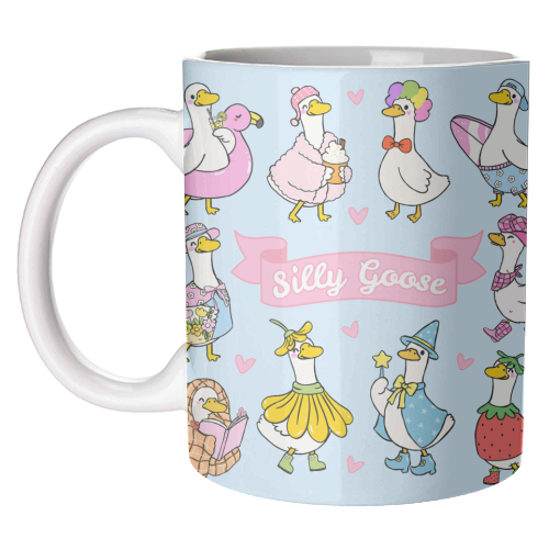 Silly Goose Outfits - unique mug by Lilly Rose