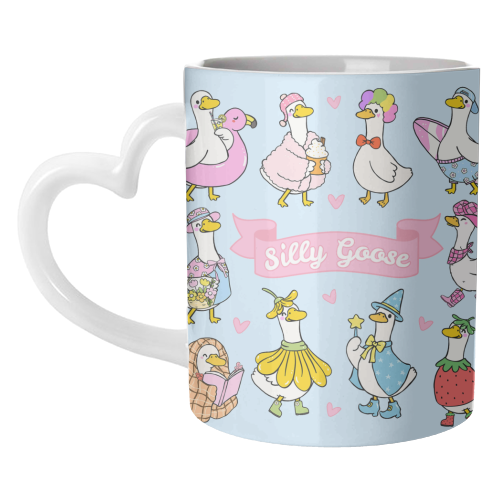 Silly Goose Outfits - unique mug by Lilly Rose