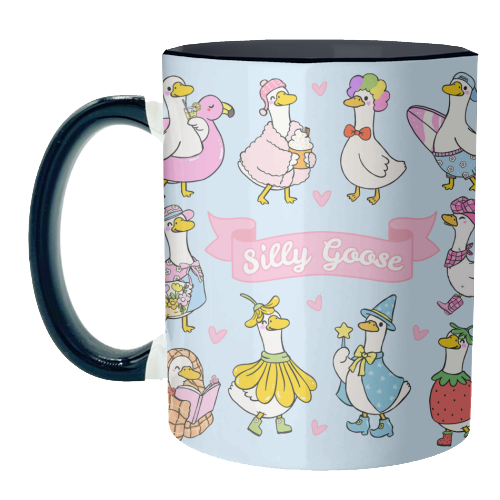 Silly Goose Outfits - unique mug by Lilly Rose