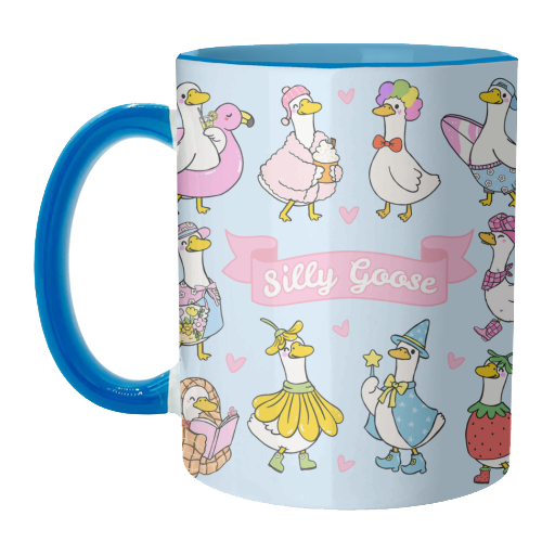 Silly Goose Outfits - unique mug by Lilly Rose