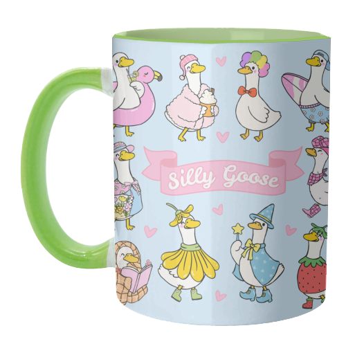 Silly Goose Outfits - unique mug by Lilly Rose