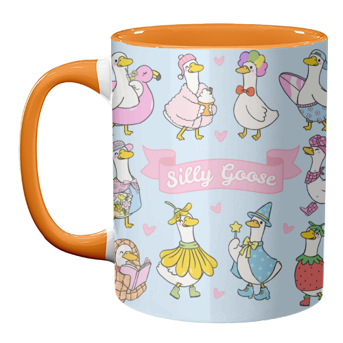 Silly Goose Outfits - unique mug by Lilly Rose