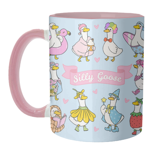 Silly Goose Outfits - unique mug by Lilly Rose